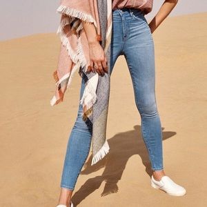 Madewell 10” high Rise skinny jeans 25
